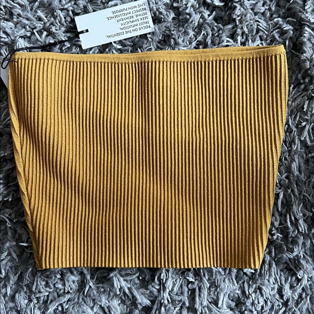 ARITZIA Mustard Yellow Essamba Tub top - Picture 3 of 4